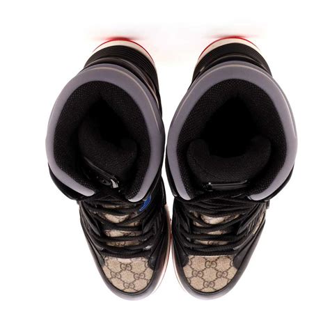 men's gucci basket sneaker with interlocking g|gucci basket high top sneakers.